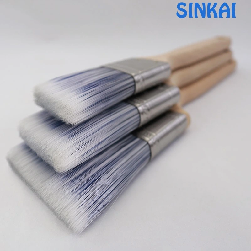 Us Market Synthetic Filament Wooden Handle Angular Sash Brushes 2&quot;in