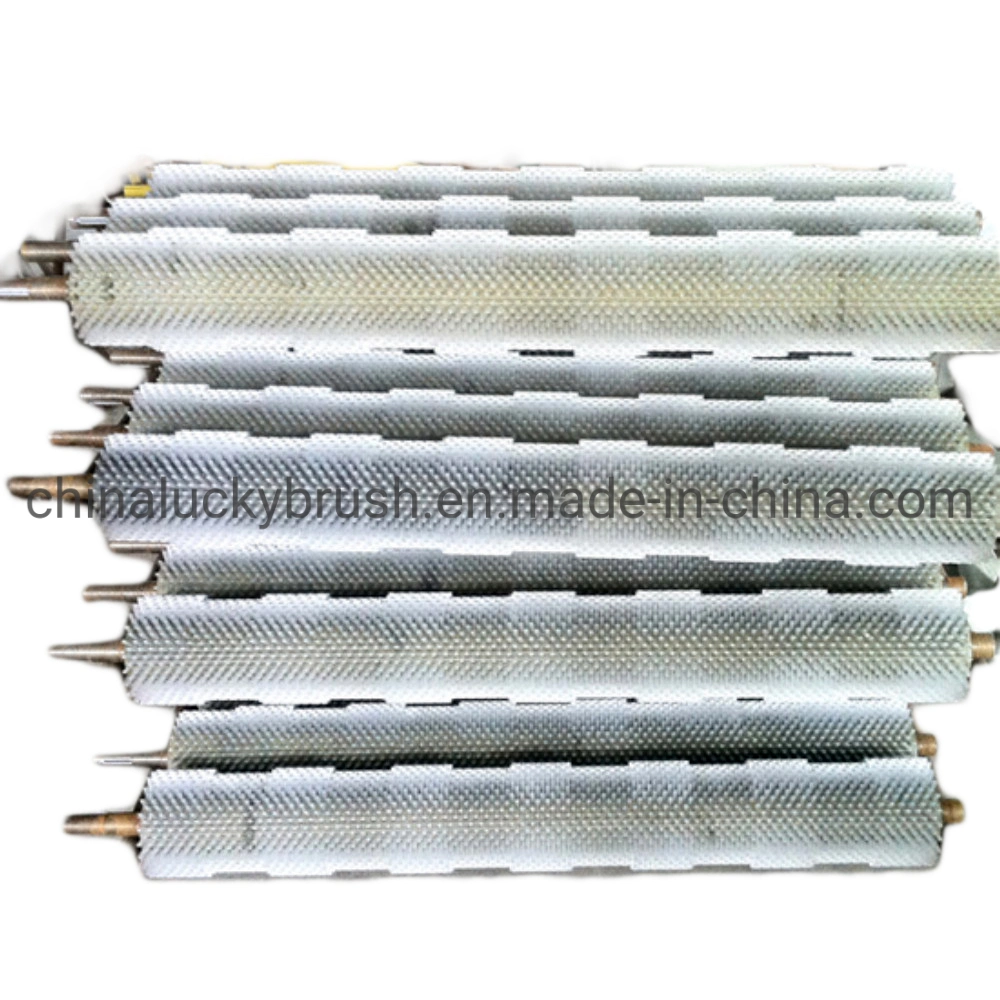 White PP Fruit &amp; Vegetable Cleaning Roller Brush/Nylon Round Roller Brush for Machine (YY-188)