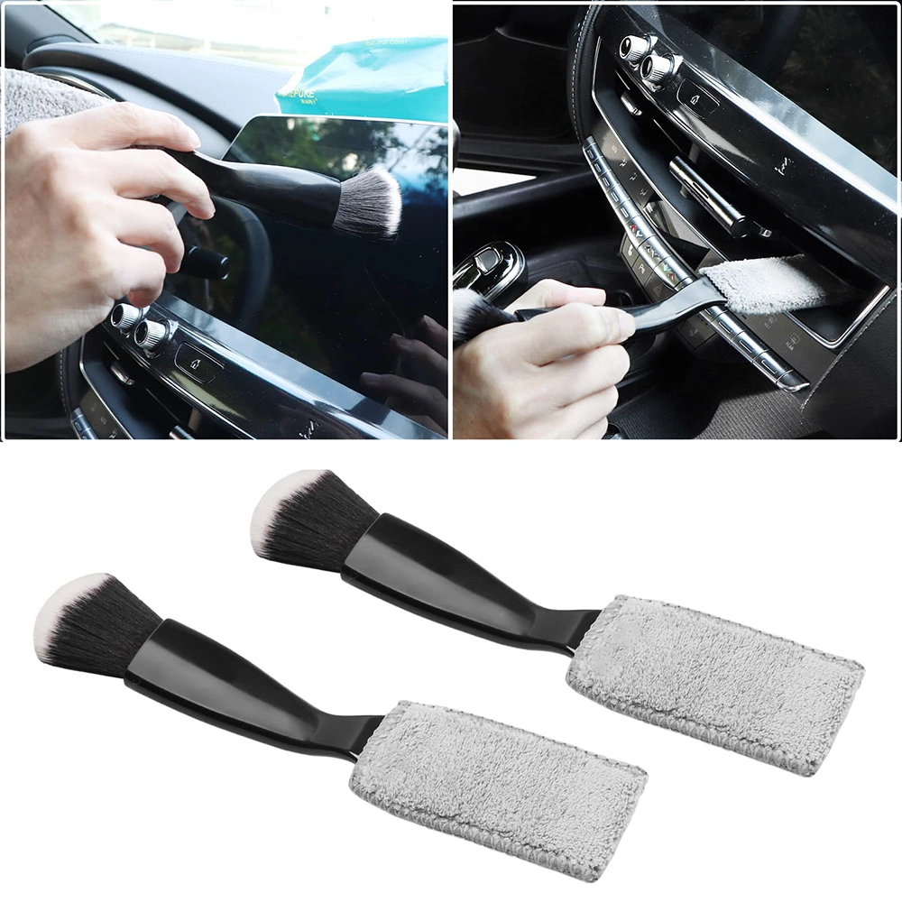 Double Head Car Detailing Interior Auto Brushes for Car Air Vents Dashboard Screen Clean Brush