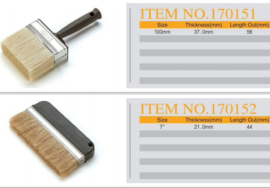 151~156# Natural Wood Handle Super Synthetic Fiber Flat British Paint/Painting Brush