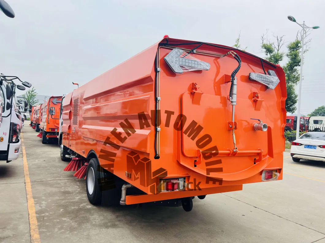 Chinese Hot Road Sweeping Sprinkler Cleaning Sweeping Width 3.5m Mini Road Sweeper Truck for Sale