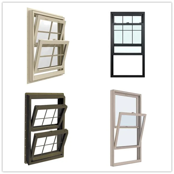 Double Hung Windows Lifetime Warranty Aluminum Alloy Frame Double Hung