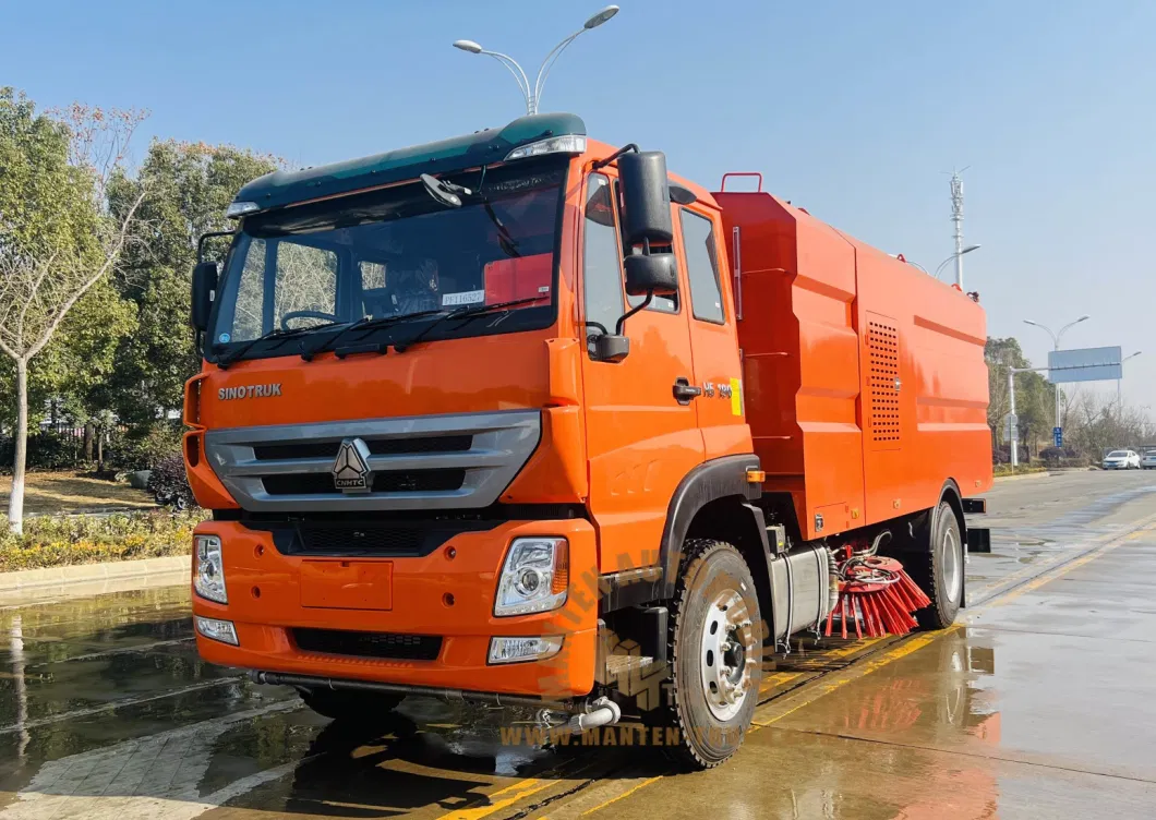 Professional Manufactures HOWO 4X2 8cbm Sweep Street Cleaning Broom Road Sweeper Truck Best Selling Price