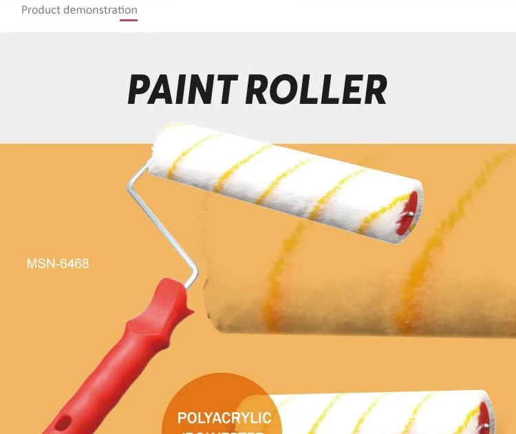 Polyacrylic and Polyester Blend Paint Roller with Pattern