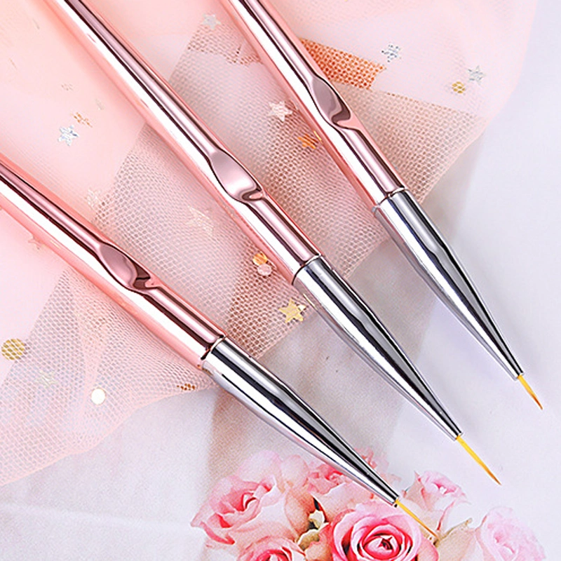 3PCS/Set Acrylic French Stripe Line Painting Manicure Slim Line Drawing Nail Art Pen