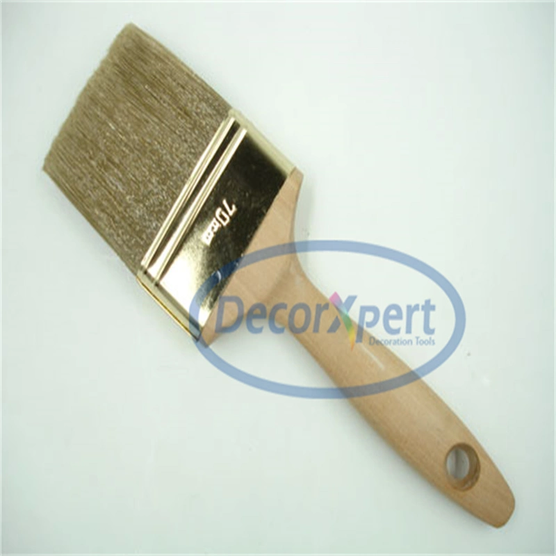 Paint Brush (Paintbrush, 100% Pure Gray Bristle Flat Brush