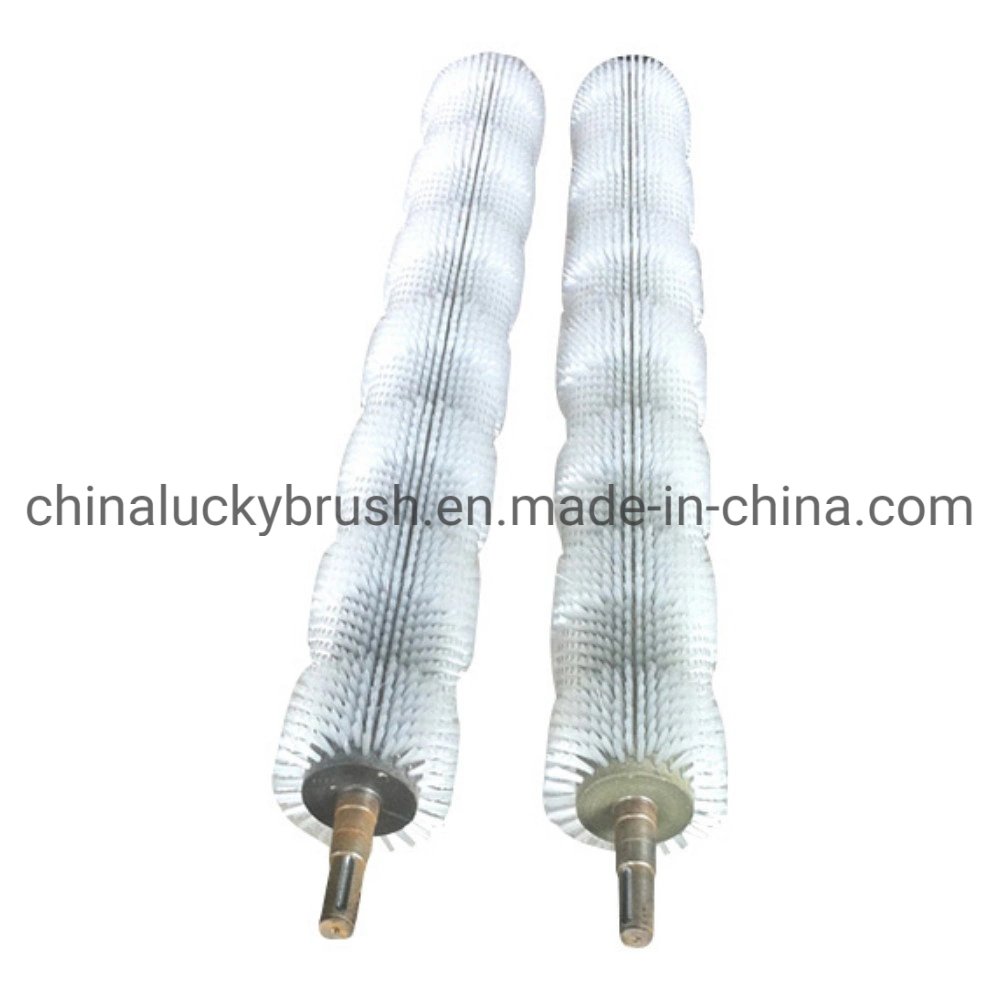 White PP Fruit &amp; Vegetable Cleaning Roller Brush/Nylon Round Roller Brush for Machine (YY-188)