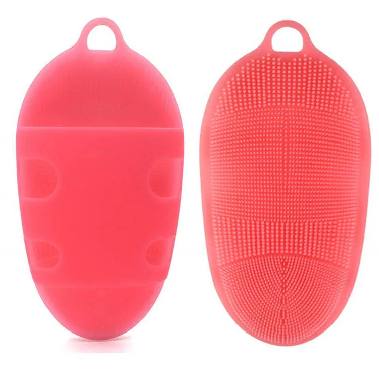 Soft Silicone Body Cleansing Gentle Shower Scrubber Delicate Dry Skin Bath Exfoliating Brush