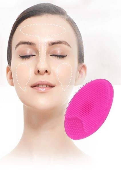 Silicone Rubber Facial Cleansing Brush Dry Brushing Face Cleaner Custom Package