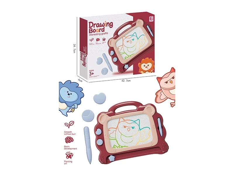 Kids Educational Art Painting 2 in 1 Drawing Board Learning Table Double Side Stand Board Toy