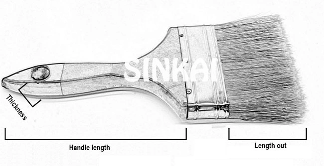 Hog Flat Paint Brush with Good Price and Quality