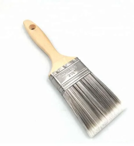 Wooden Handle Painting, Hollow Synthetic Fiber Paint Brush