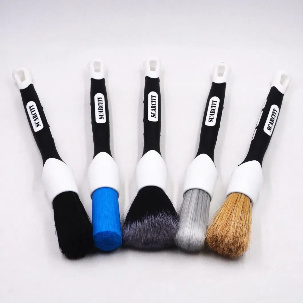 Scarcity 5PCS Soft Car Exterior and Interior Detail Brush Kit