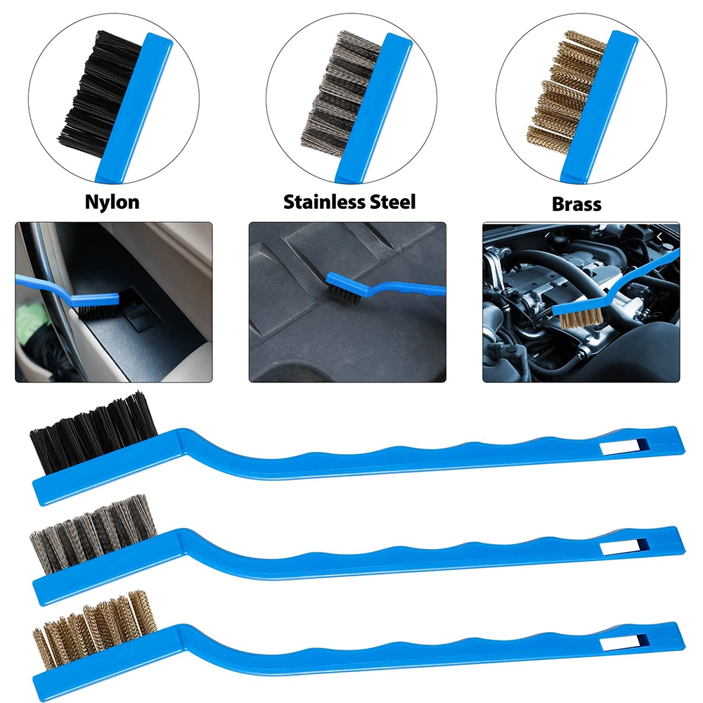 Exterior Interior Bathroom Cleaner Tools Detailing Set Custom Auto Detailing Brush Set Wheel Brushes