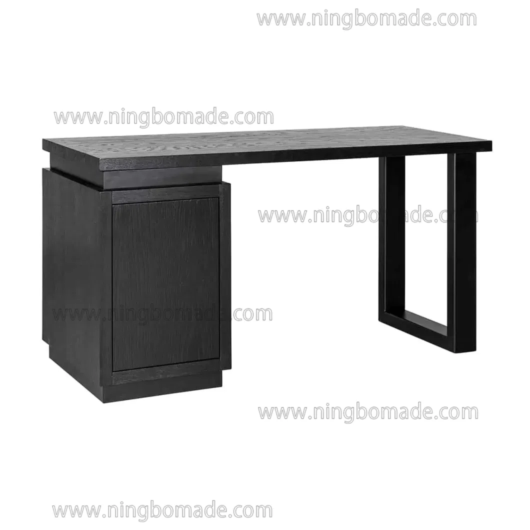 Oakura Elegant Furniture Brush Black Timber Veneer Desk