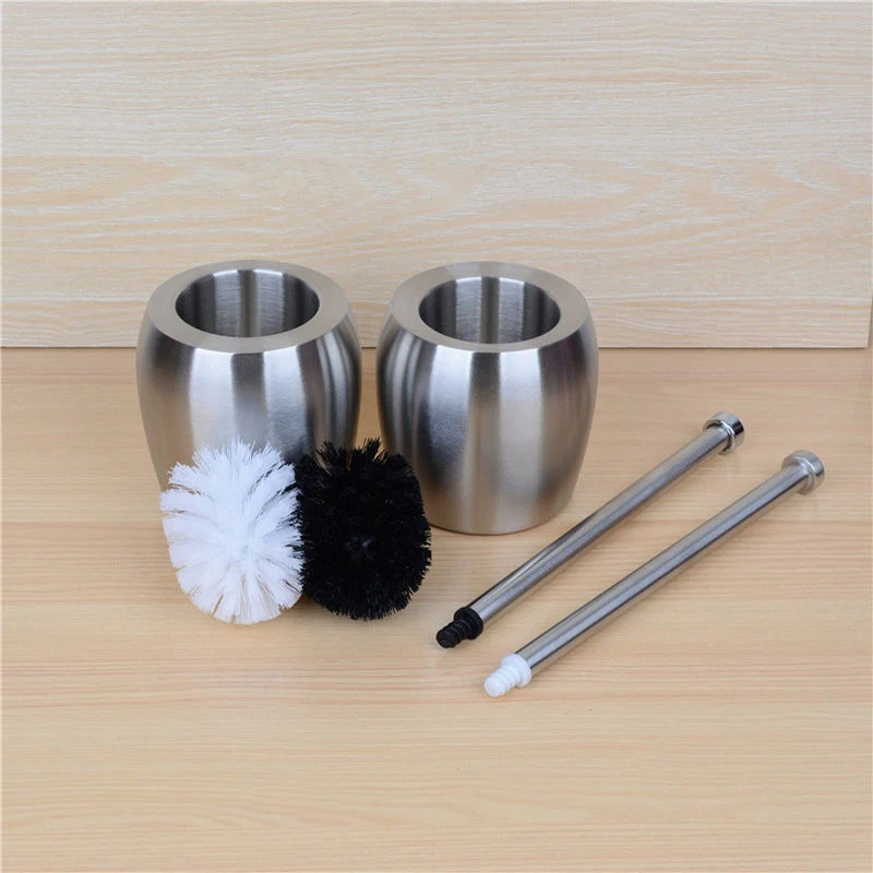 Bathroom Free Standing Toilet Paper Holder Silicon Toilet Brush with Slim Holder