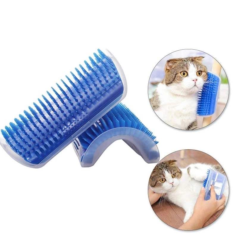 Cat Grooming Wall Corner Self Massage Pet Comb Brush