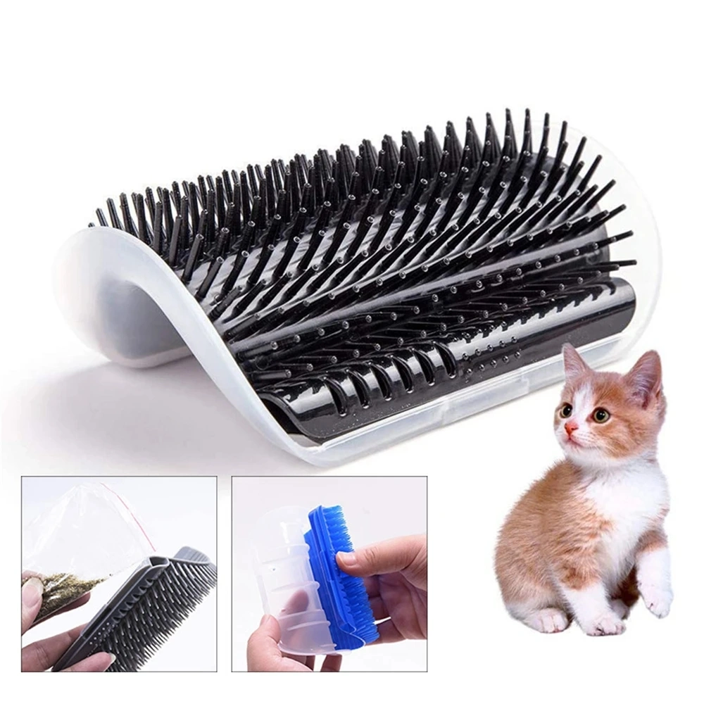 Cat Grooming Wall Corner Self Massage Pet Comb Brush