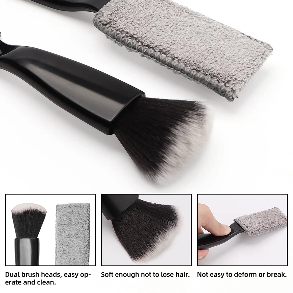 Double Head Car Detailing Interior Auto Brushes for Car Air Vents Dashboard Screen Clean Brush