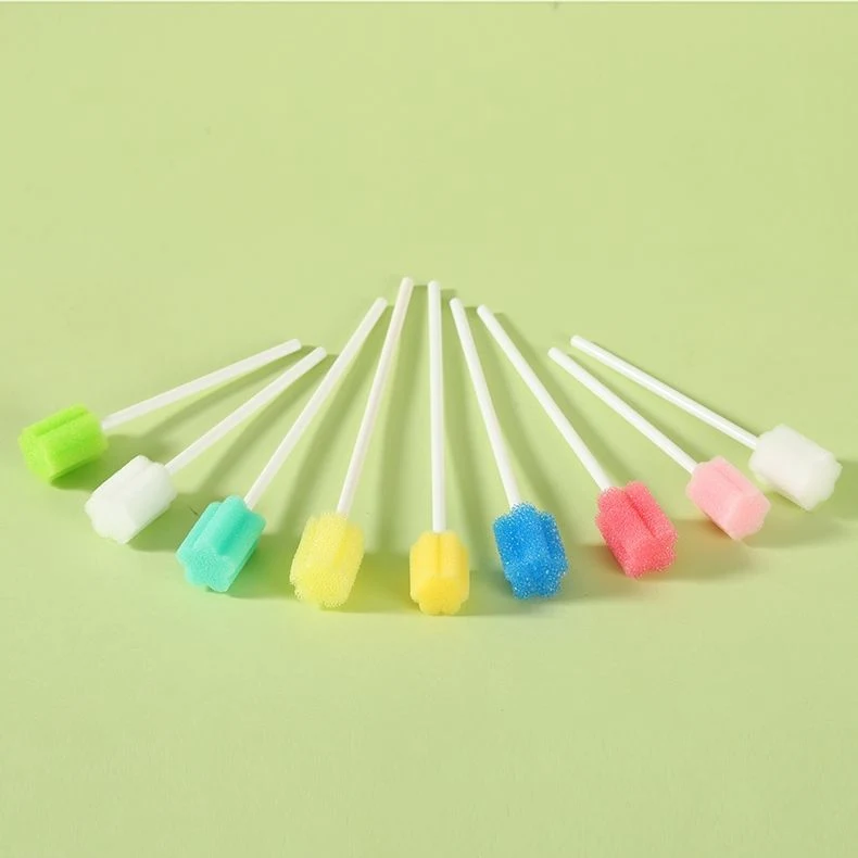 Disposable Medical Oral Care Sponge Swab Foam Toothbrush Cleaning Mouth Swabs