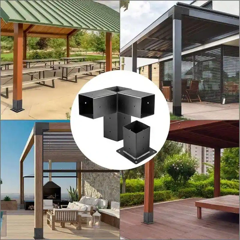 High Quality Customized Pergola Extension Bracket Carbon Steel Bracket Arches Metal Pergola Post Bracket Pergola Kit