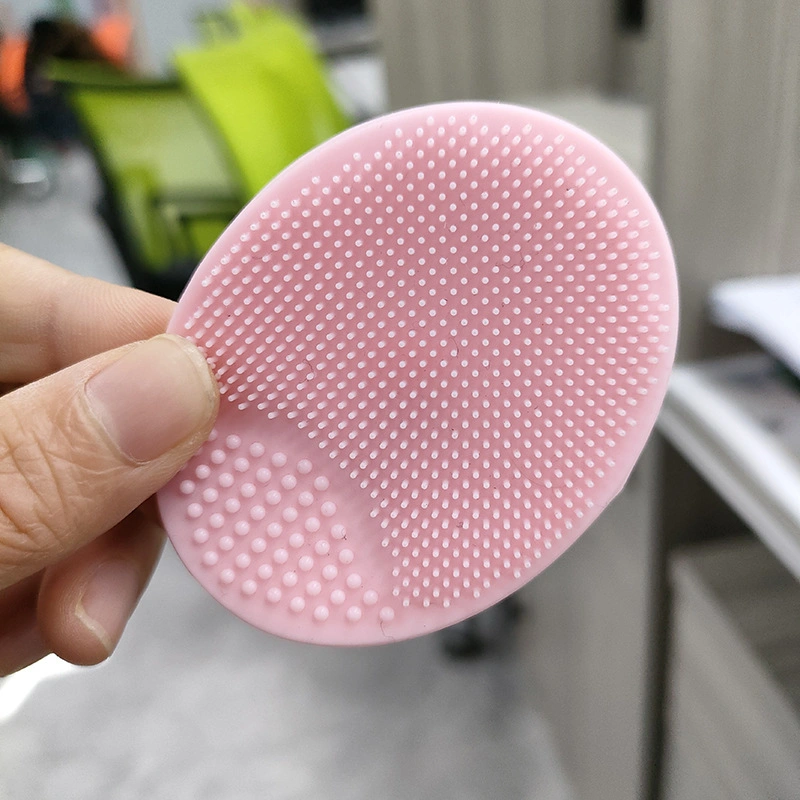 Silicone Large Soft Massage Oval Face Cleaning Brush for Shampoo Baby Bath