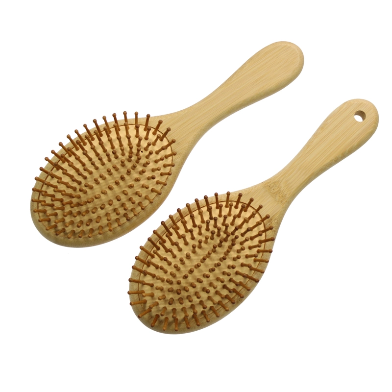 Wholesale Oval Bamboo Paddle Brush Hair Air Cushion Massage Brush