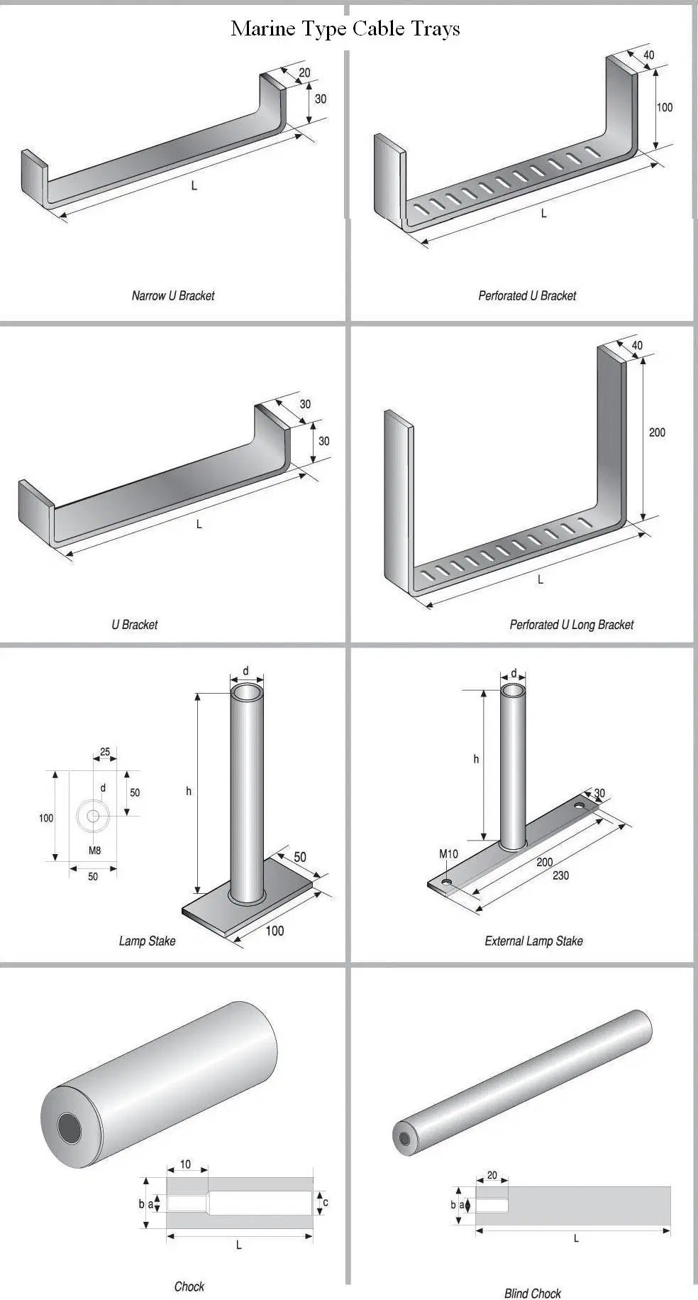 Perforated Type Steel Hot DIP /Pre-Galvanized Trunking Metal Ladder Cable Tray