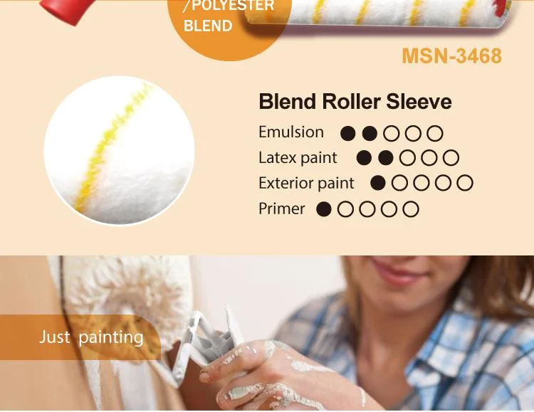 Polyacrylic and Polyester Blend Paint Roller with Pattern