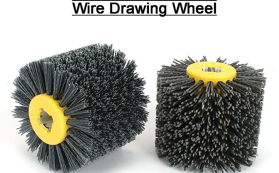 Abrasive Wire Drawing Burnishing Wheel Drum Polishing Brush for Wooden Furniture