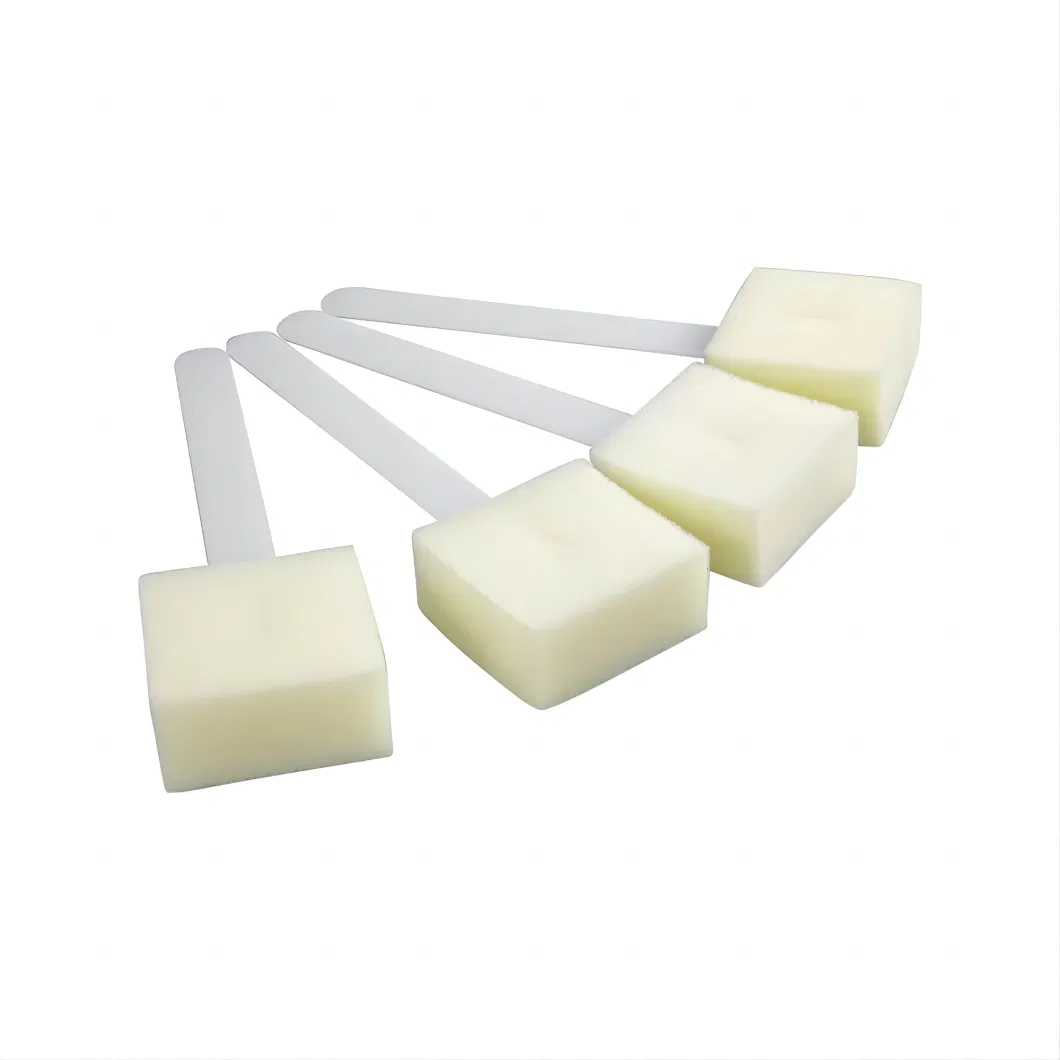 Disposable Medical Wound Care Sponge Brush for Sterile