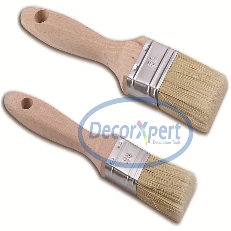 Paint Brush Paint Brush, White Bristle Flat Brush