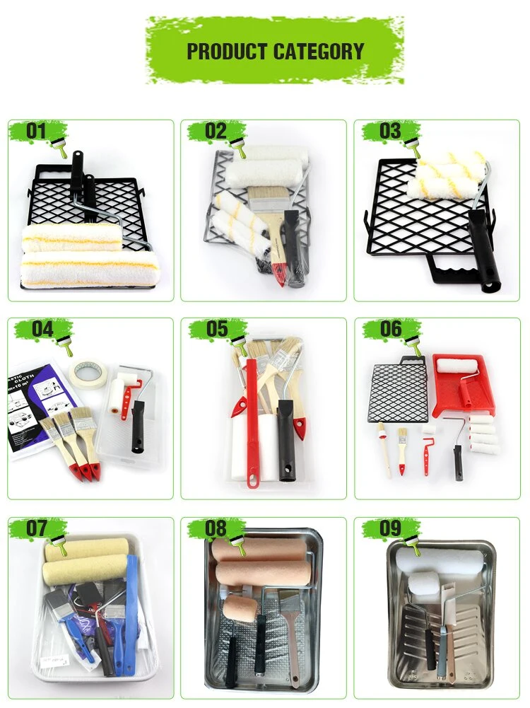 Yunxiao High Quality Amazon Hot Sale Polyacrylic 4 Inch Paint Roller Brush Tray Set