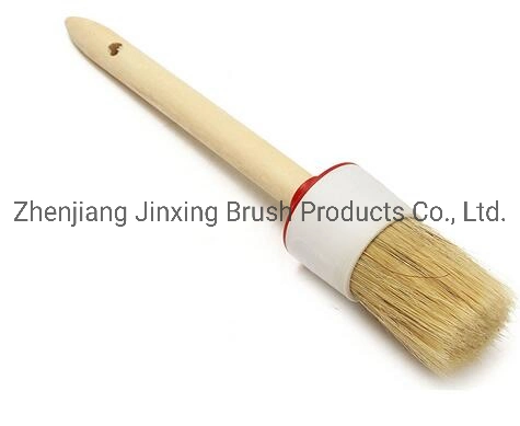 Round Wooden Handle Paint Brush, High Quality Paint Brush