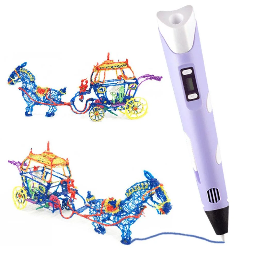 New 3D Printing Pen Children&prime; S Genuine Three-Dimensional Pen Painting Pen Set Multifunctional Graffiti Painting Brush DIY