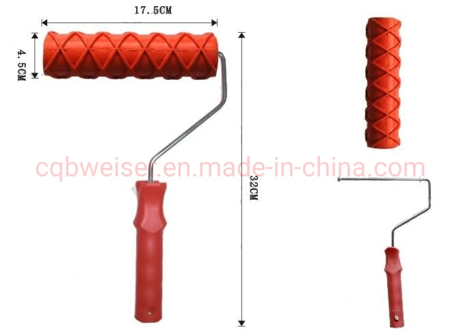 Rubber Soft Partten Paint Roller Brush