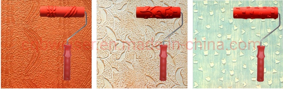 Rubber Soft Partten Paint Roller Brush