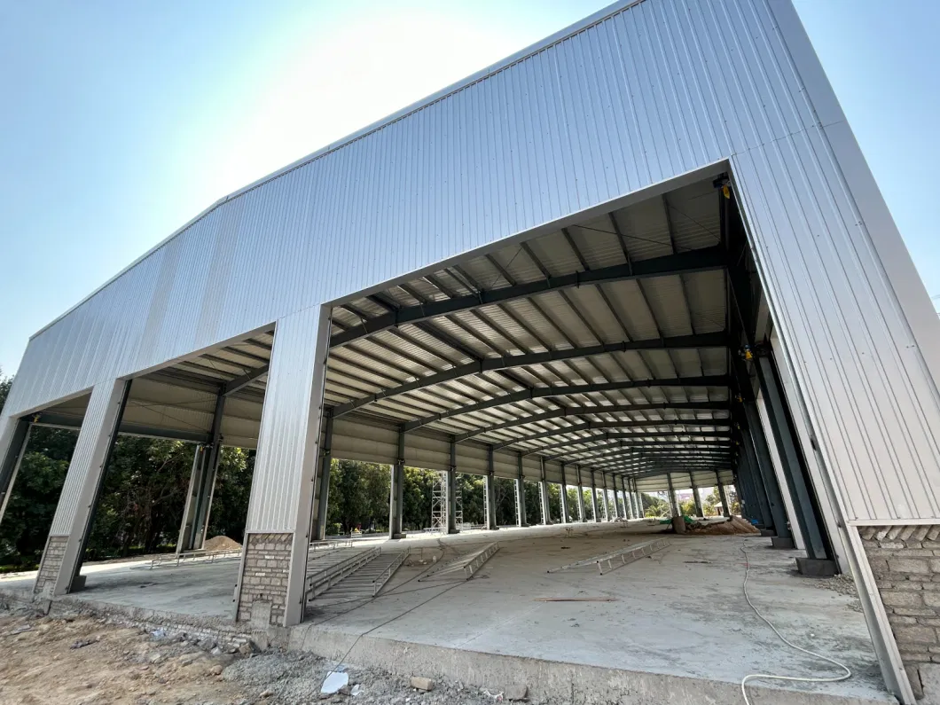 Light Steel Structure Large Span Metal Factory Building Low Cost Metal Frame Construction