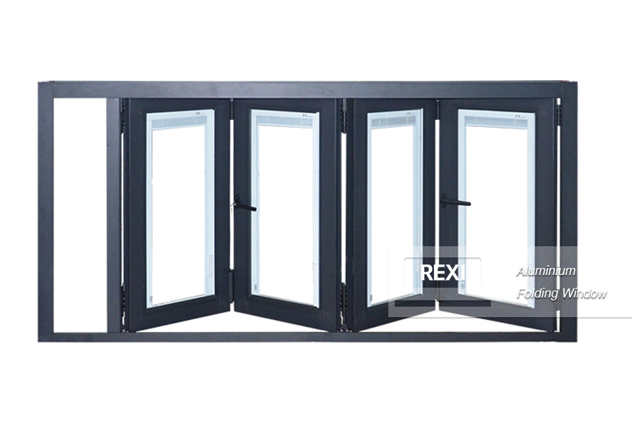 Glass Aluminium Bifold Folding Doors Windows Sliding Casement Aluminum Frame Multi-Fold Double Glazed Modern Design