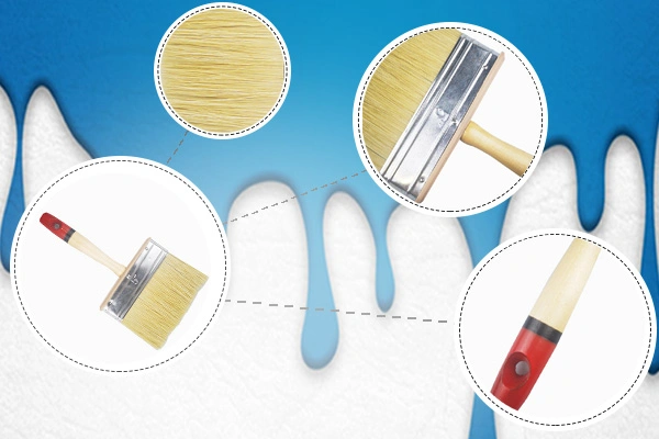 Wooden Handle Ceiling and Wall Paint Brushes for Painters