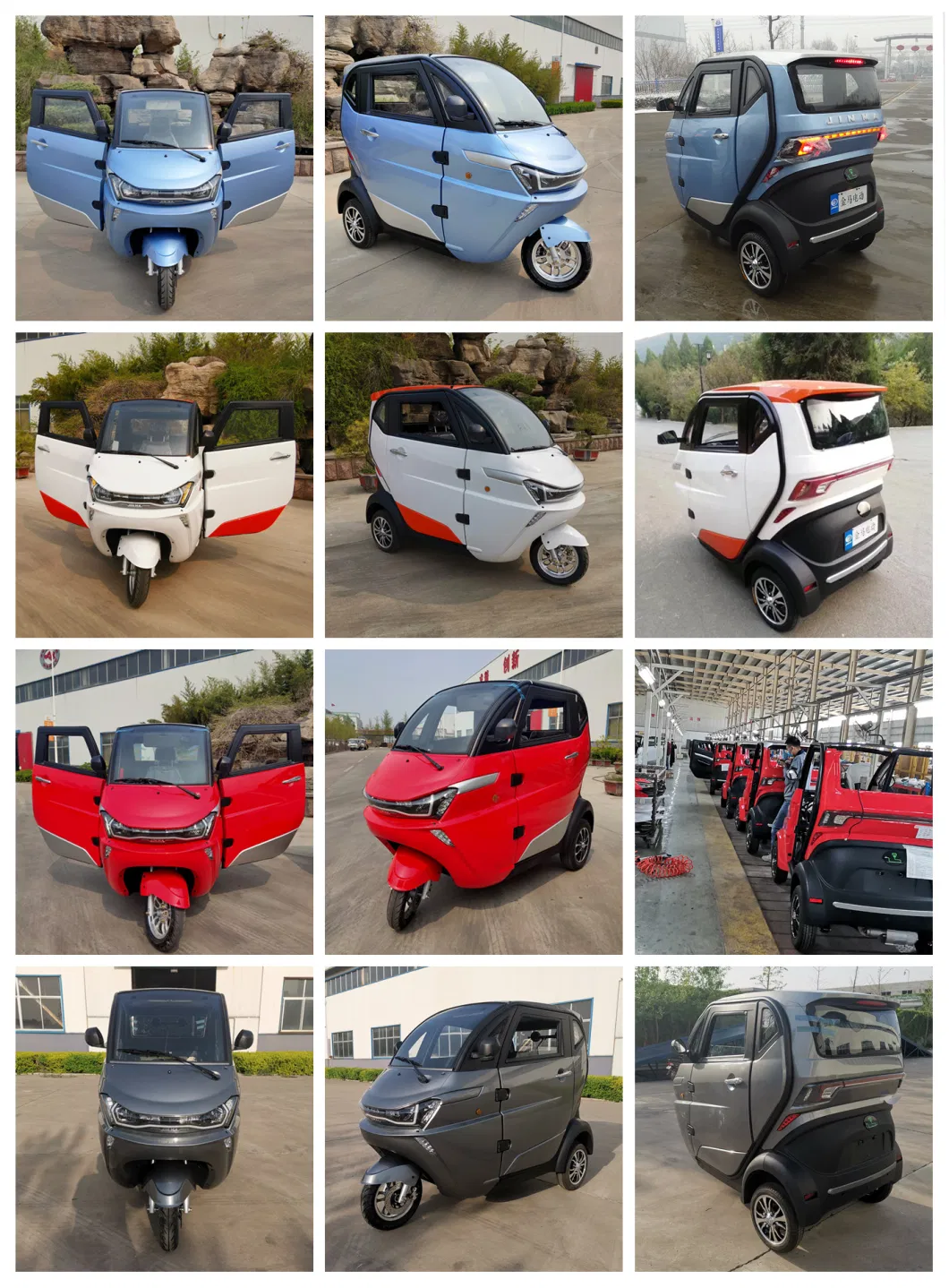 Mini Type Three Wheel Pure Electric Car with Hydraulic Disc Brake Type