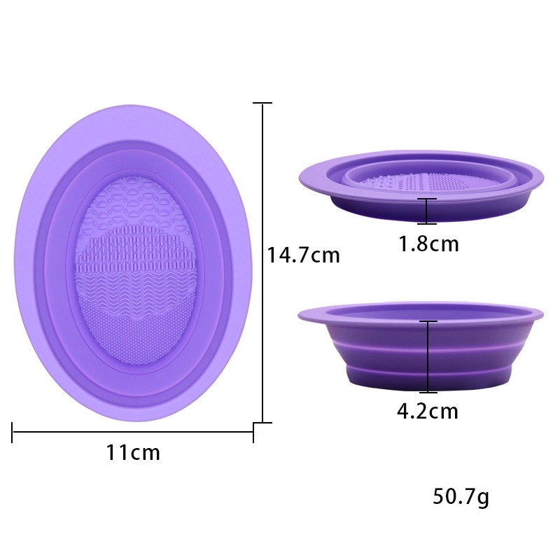 New Arrival Silicone Sponge Blender Cleanser Bowl Dry or Wet Use Quick Clean Silicon Makeup Brush Cleaning Mat