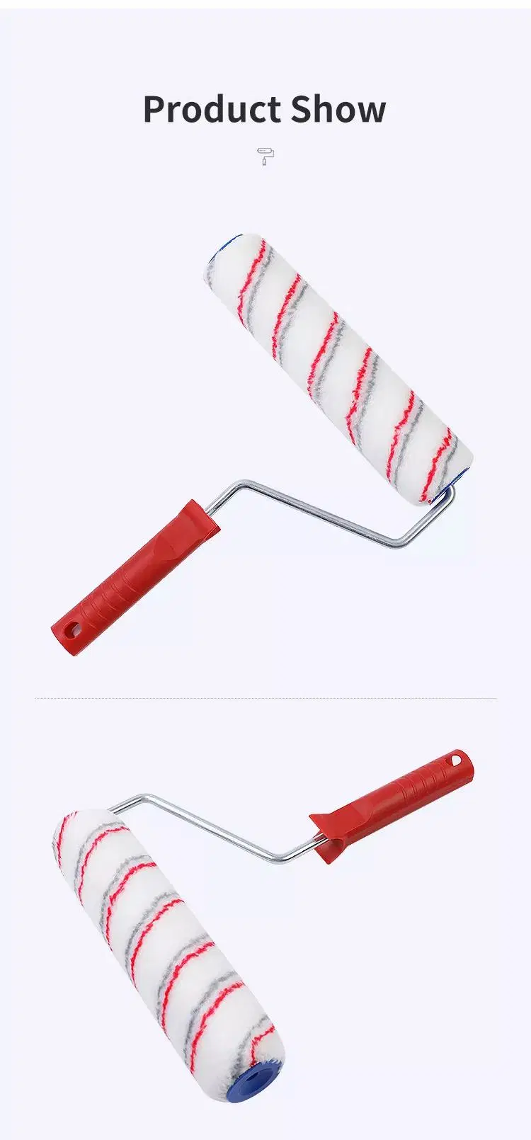 Wholesale Price Durable Zinc Coating PP Handle European Style Paint Roller Frame