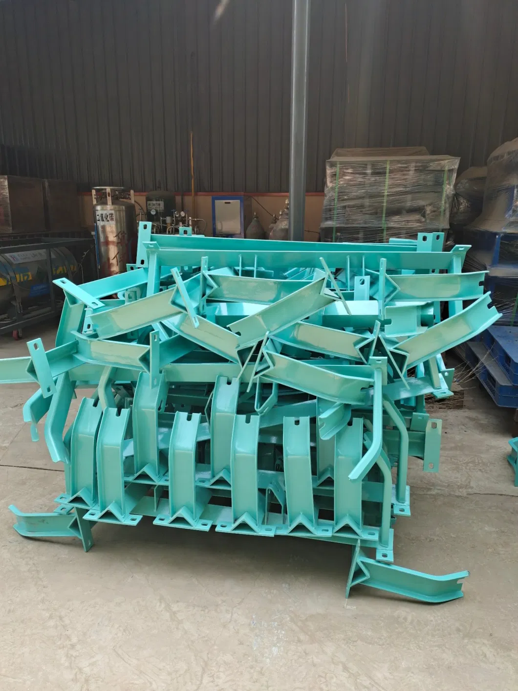 800mm Belt Width Low Friction Coefficient Conveyor Idler Frame