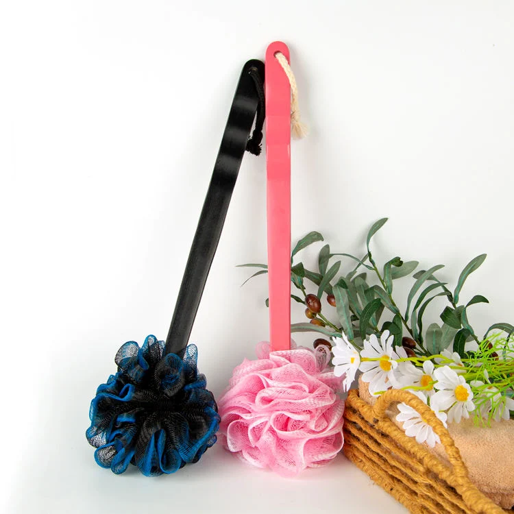 Bath Brush Shower Loofah Sponge with Long Handle for Skin Exfoliating