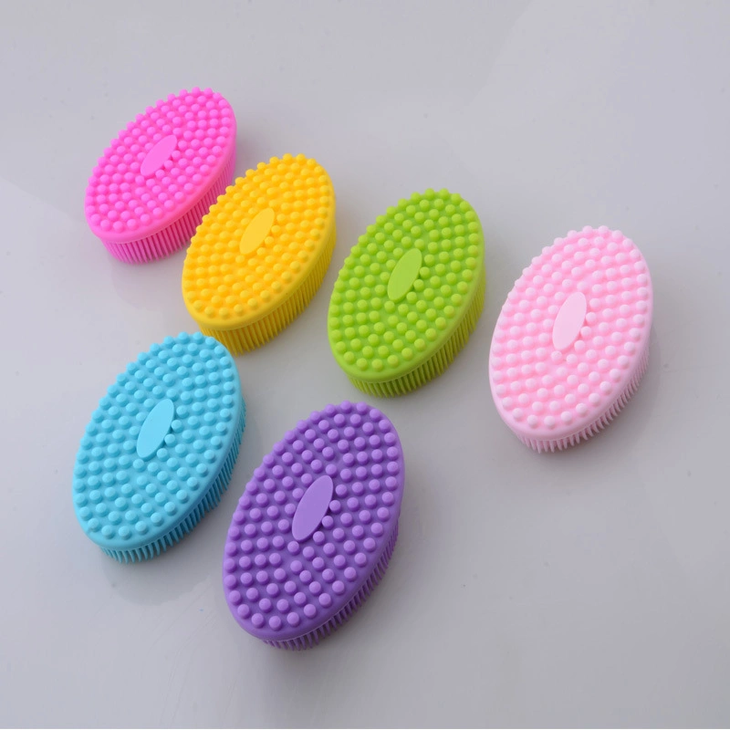 China Factory Wholesale Price Silicone Body Sponge Scalp Massage Shampoo Brush Silicone Shampoo Massage Hair Scalp Comb Body Bath Brush