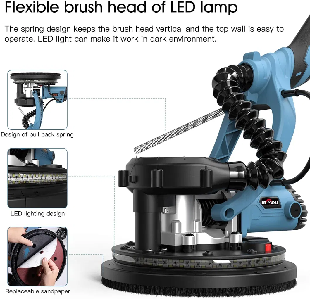 10% off Discount-Long Pole/Neck/Handle Design-Electric Drywall Sander/Wall Polisher-Polishing Machine-Power Tools