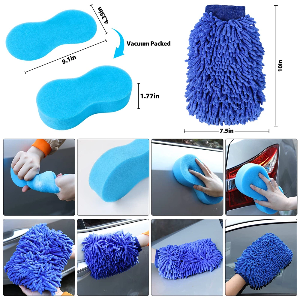 Exterior Interior Bathroom Cleaner Tools Detailing Set Custom Auto Detailing Brush Set Wheel Brushes