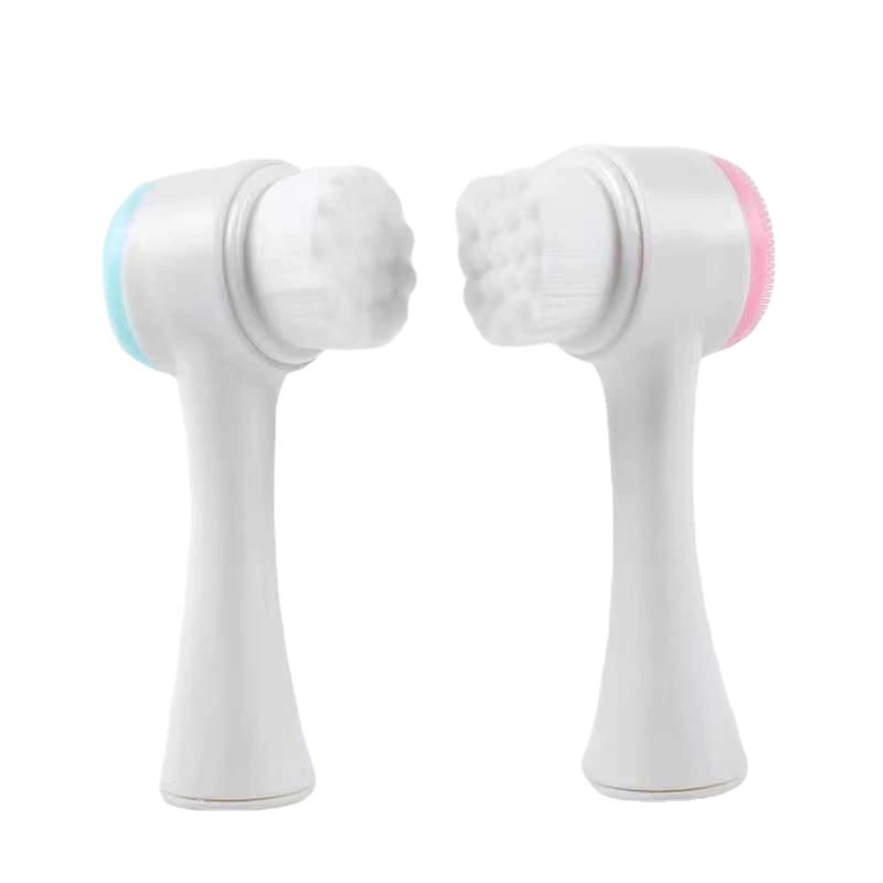 Hot Selling Product Portable ABS PVC Box Double Headed Face Washing Brush