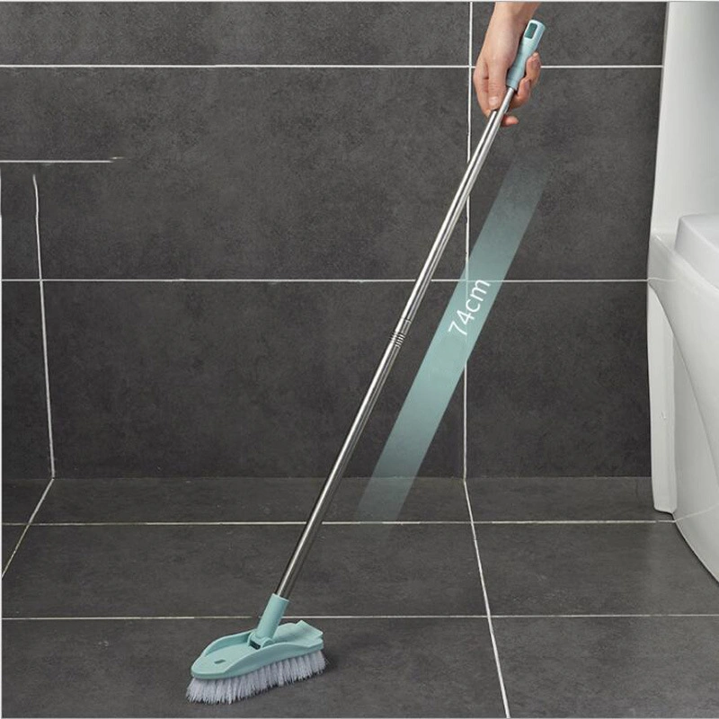 Long Handle Scrub Brush, Retractable Bathroom Cleaning Tile Brush Wall Corner Brush Clean Floor Brush, Detachable Brush Heads Long Handled Brush Esg15613